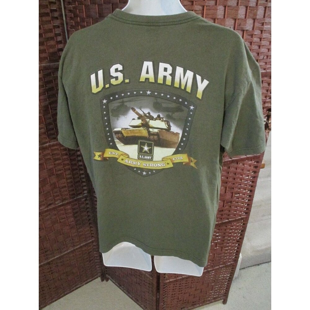 Vintage U.S. Army T shirt Big Tank Logo USA Adult Large Military